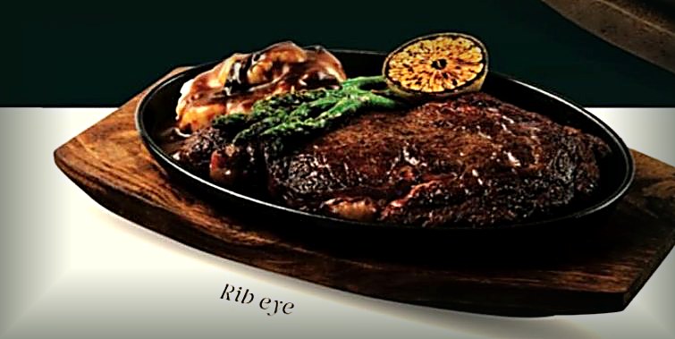 Rib eye al sartén de hierro